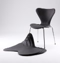 Leather covers for Arne Jacobsen's 7 chairs, set of 6. (6)