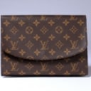 Louis Vuitton. 'Pochette Rabat 23' clutch/ envelope bag by Monogram Canvas