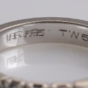 Leif Jørgensens Guldsmedie. Alliance ring in 14 kt. white gold, 0.25 ct., size 49.5