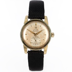 Omega 'Seamaster'. Vintage herreur i 14 kt. guld med hammerautomatik, ca. 1954