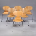 Arne Jacobsen. A set of six chairs, 'The Ant', model 3101 (6)