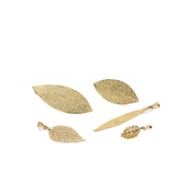 Pure Leaf. Collection of jewelery plated with 18 kt. gold (5)