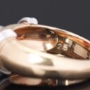 Georg Jensen: Ruby ring of 18 kt. gold. Ringstr. 54.