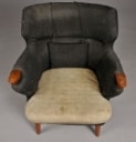 Kurt Olsen. Lænestol samt trepers. sofa, 1950'erne (2)