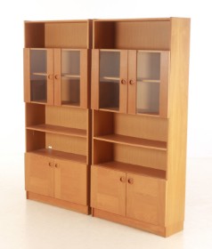 Two oak bookcases, 1960-70s (2)