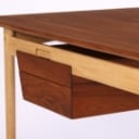 Ib Kofod-Larsen for Fredericia chair factory. Rare free-standing desk in teak/oak