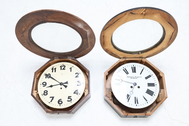 Valdemar Frandsen and Junghans: Two wall clocks, circa 1920 (2)