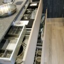 Exclusivt Italiensk design køkken fra Ged Cucine i savskåret eg inkl. hårde hvidevarer Denne vare er sat til omsalg under nyt varenummer 3821724