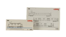 Märklin 83434+42996 Delta HO: Electric locomotive Series Re 4/4 II and set of 3 measurement cars (2)