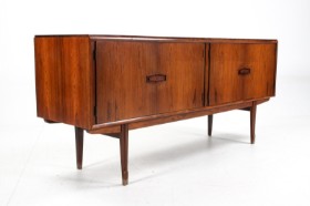 Niels Clausen / N.C. Furniture. Low rosewood sideboard with four doors, 1960s