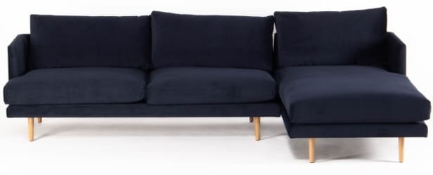 PS152983 YFP by Wendelbo. Sofa with chaise lounge model 056, right-facing