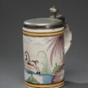 Lille Kellinghusen eller Hannoversch-Münden lågkrus med springende hest, 1800-tallets begyndelse 
