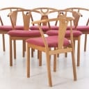 K. Høffer-Larsen. Set of six chairs, model 600 (6)