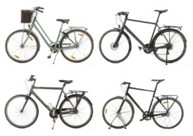 7649, 7650, 7651, 7652 - Samling cykler (4)