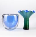Michael Bang for Holmegaard. Vase and bowl (2)