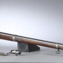 Dansk gevær model 1822 stemplet Livgarden, med bajonet