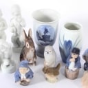 Royal Copenhagen and B&G collection porcelain figurines (19)