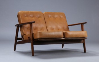 Hans J. Wegner. To-personers sofa, 1950erne. Model GE233/2