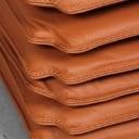 Cushion set for the 'Folkestolen', Børge Mogensen model J39. Cognac leather. (6)