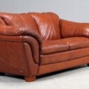 Violini. 2-pers. italiensk sofa, brunt læder