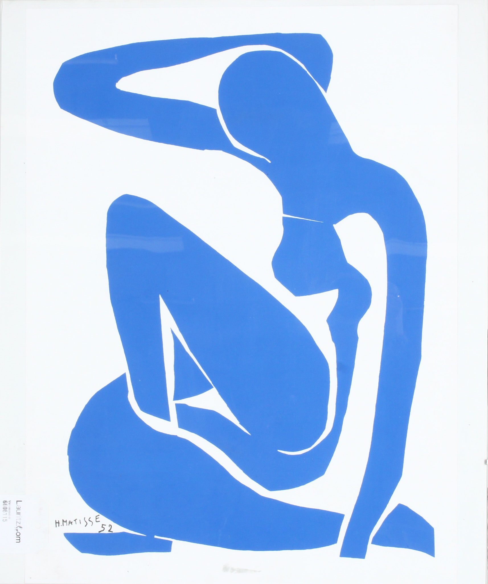 Henri Matisse. Figure composition, lithographic print. Print sign