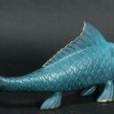 Bronzeskulptur, japansk koi karpe