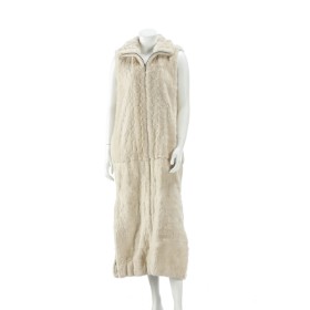 6839 - Copenhagen Fur. Long mink fur vest. str. 36