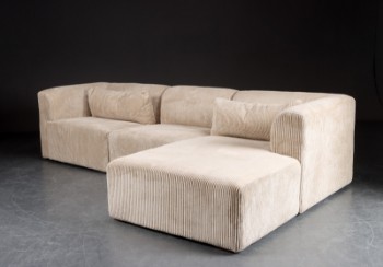 Living&more. 3 - pers. sofa med chaiselong, model Karl (3)