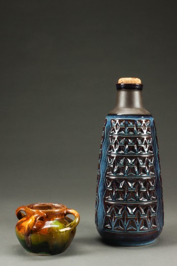 Søholm mfl. Vase samt skål af keramik (2)