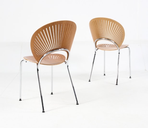 Nanna Ditzel for Fredericia Furniture. Sæt på seks 'Trinidad' stole, model 3298 (6)