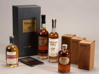 6 flasker Whisky bla. Tullibardine mfl. (6)