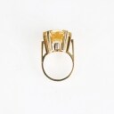 Citrinring af 14 kt. guld. Ringstr. 47.
