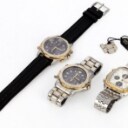 Seiko. Three men's watches, i.a. two chronographs (3)