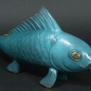 Bronzeskulptur, japansk koi karpe