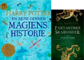 'Harry Potter - en rejse gennem magiens historie' af British Library og 'Fantastiske skabninger og hvor de findes' af J.K. Rowling (2)