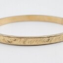 Vintage armring af 14 kt guld med indskudslås
