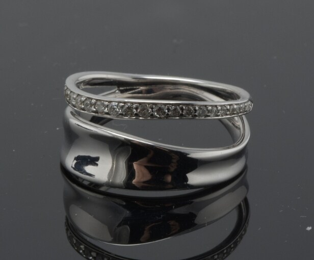 Georg Jensen, Marcia ring med brillanter, ca. 0.17 ct. 
