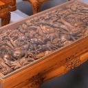 Oriental handmade lounge set with accompanying coffee table (5)
