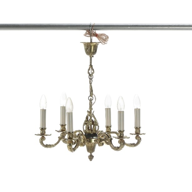 Brass chandelier