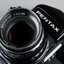 PENTAX 6x7 mellemformat spejlreflekskamera med udstyr.