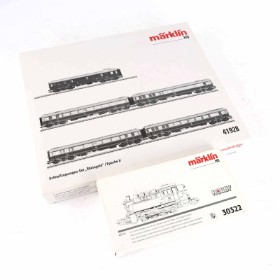 Märklin 30322+41928 HO: Lokomotiv BR 81 samt 'Rheingold' Express Train Passenger car set (2)