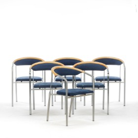 Henrik Tengler. Six dining chairs / armchairs model 'Chairman' (6)