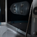 Dampkabine med jacuzzi spa bad