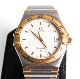 Omega 'Constellation'. Herreur, 18 kt. guld og stål, 1995