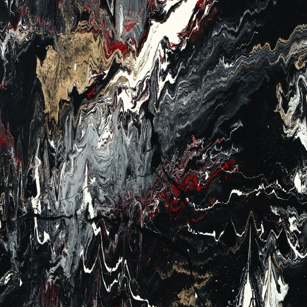 Per Lysholm, abstract composition, acrylic on canvas 160x100 cm.