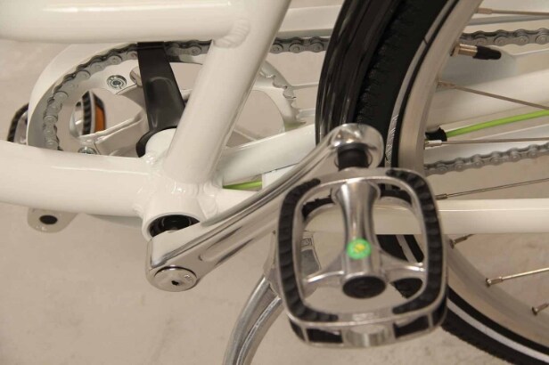 ECO2. Hvid unisex cykel. Model 'Retro'