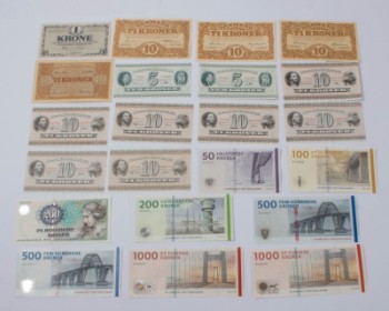 Danmark samling pengesedler
