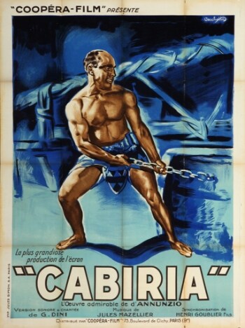 Stor fransk plakat, Cabiria, ca. 1930erne
