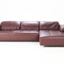 Ewald Schillig: Dyb lounge sofa betrukket med bordeaux læder