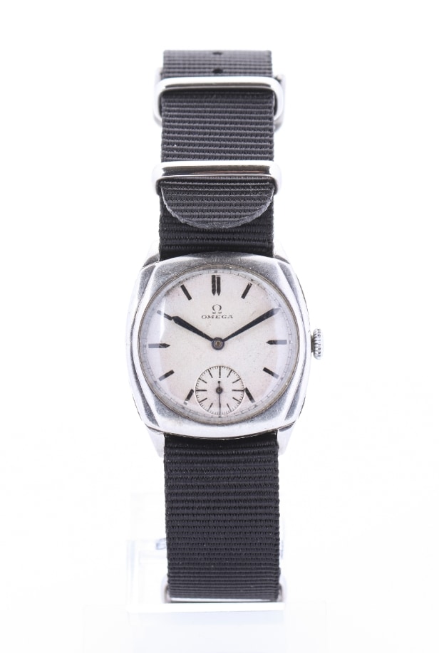 Vintage Omega armbåndsur af stål ref. 48223, 1930'erne